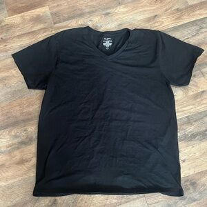 Goodfellow & Co Black Short Sleeve V-Neck Tee